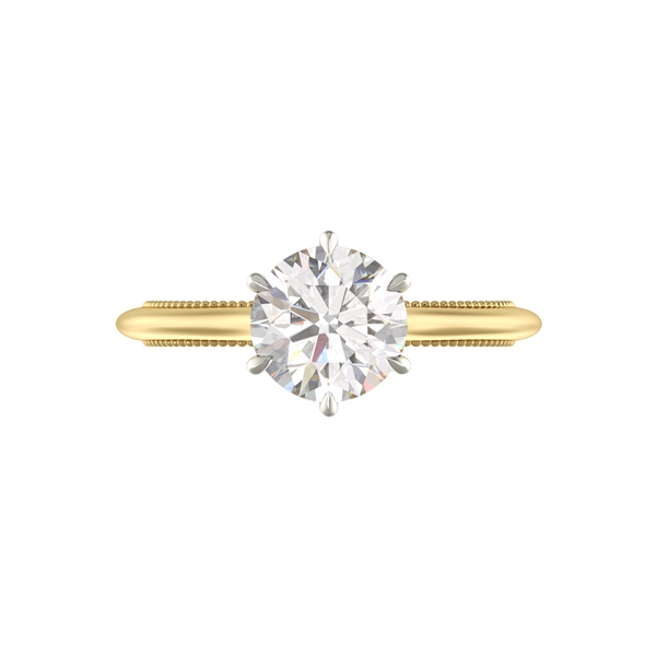 Audley Solitaire Ring - Round-cut
