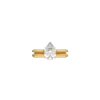 Audley Solitaire Ring - Pear-cut