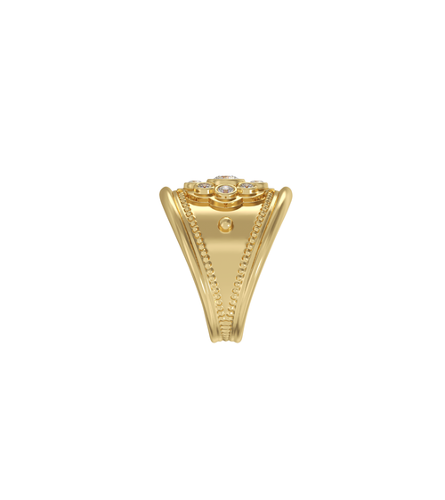 English Daisy Etruscan Ring*