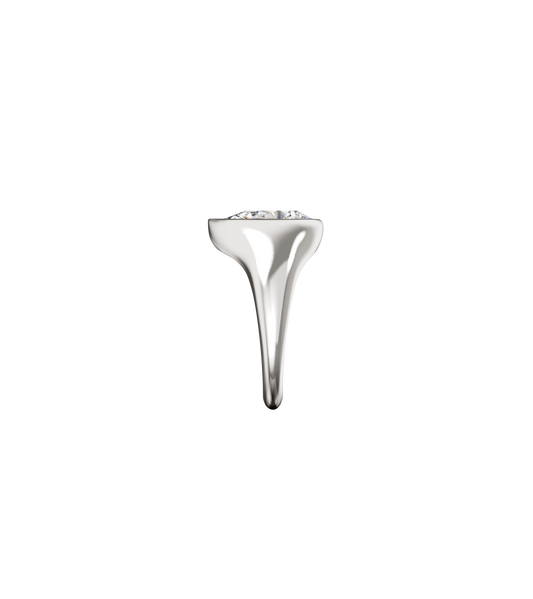Minerva Pear Solitaire Ring
