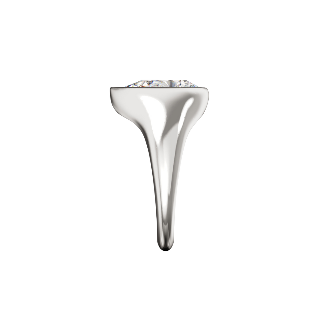 Minerva Pear Solitaire Ring