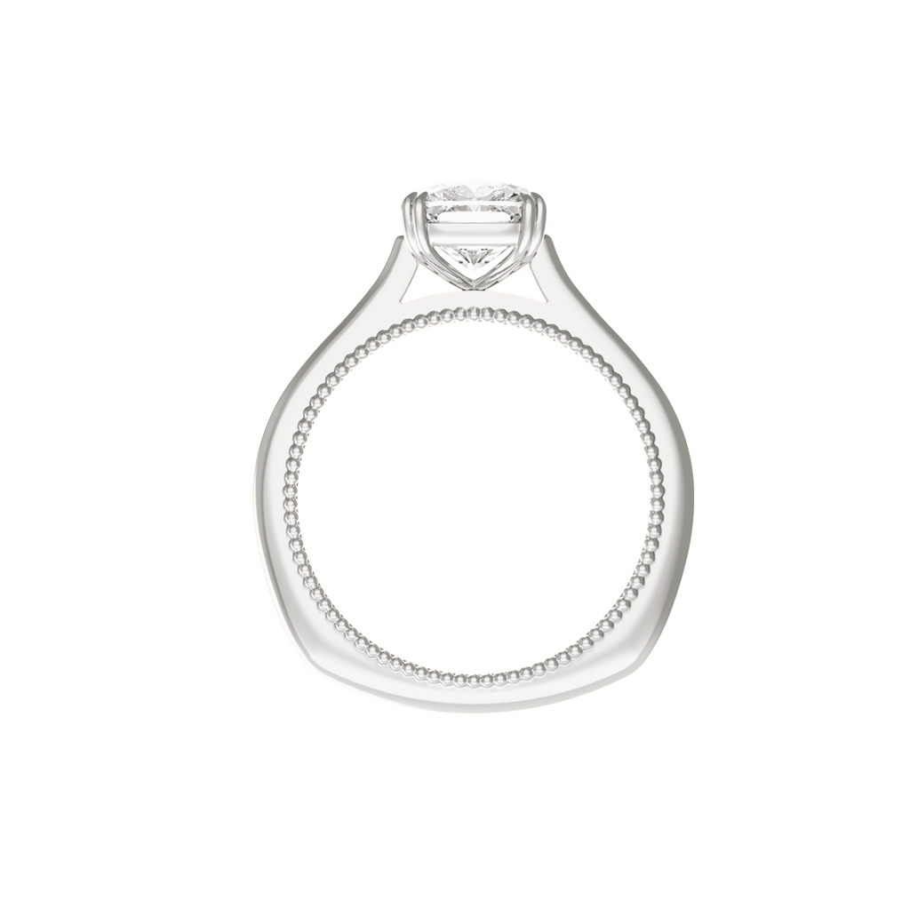Audley Solitaire Ring - Cushion-cut