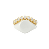 Yellow Gold Freyr Diamond Pinkie Ring for Women | Lylies 