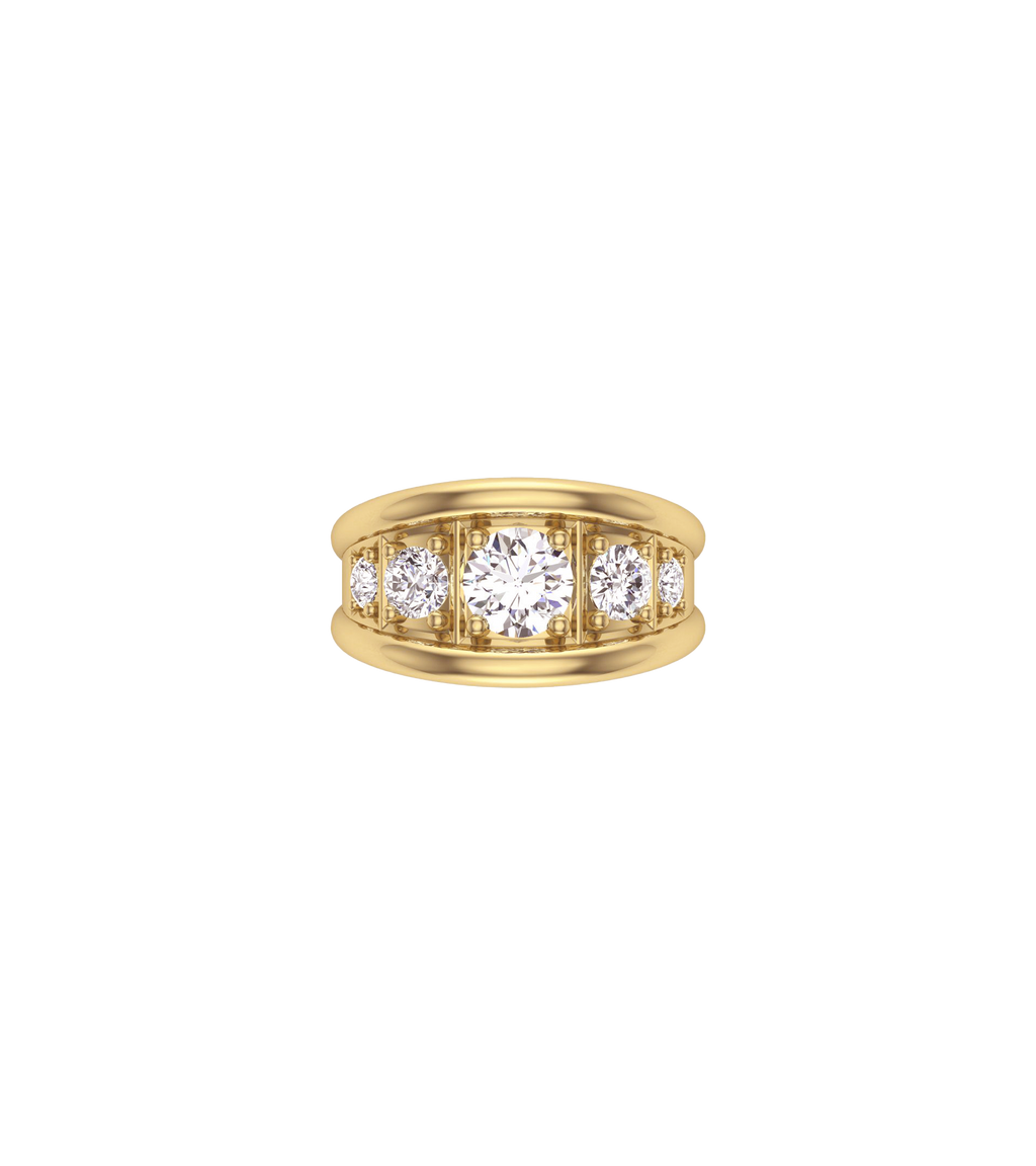 14ct Yellow Gold--1.85ct Lab Grown Diamonds--Know The Ring Size, 14ct Yellow Gold--1.85ct Lab Grown Diamonds--Decide Ring Size Later