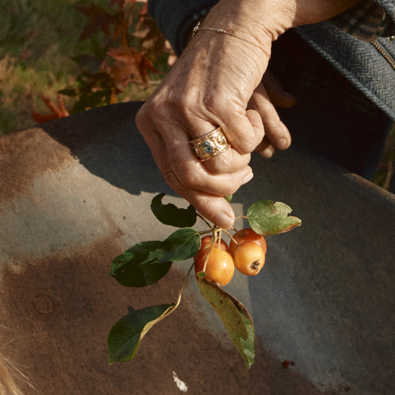 “I end the year with a new wardrobe of beautiful jewels; earrings reborn and comfortable, unworn brooches now a bespoke ring.”