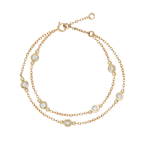 Double Celeste Diamond Bracelet
