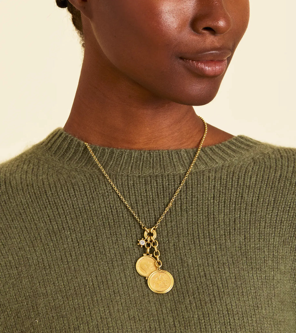 Gold Medallion Sovereign Necklace*