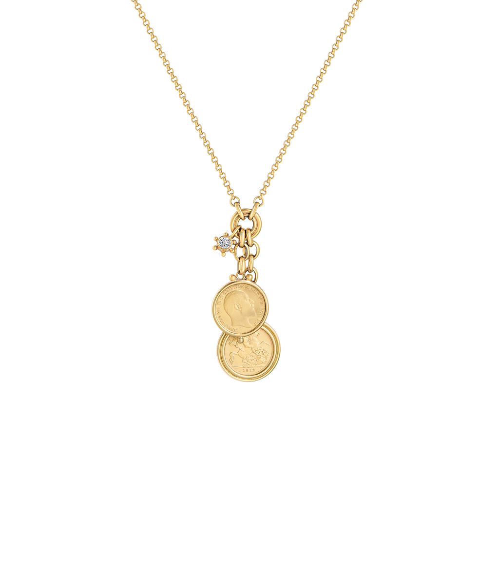 Gold Medallion Sovereign Necklace*