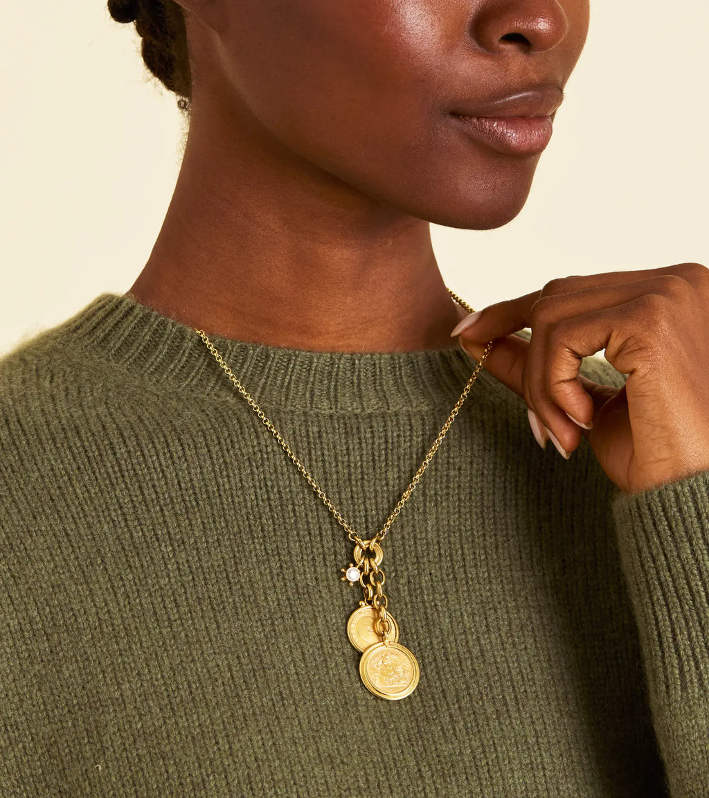 Gold Medallion Sovereign Necklace*