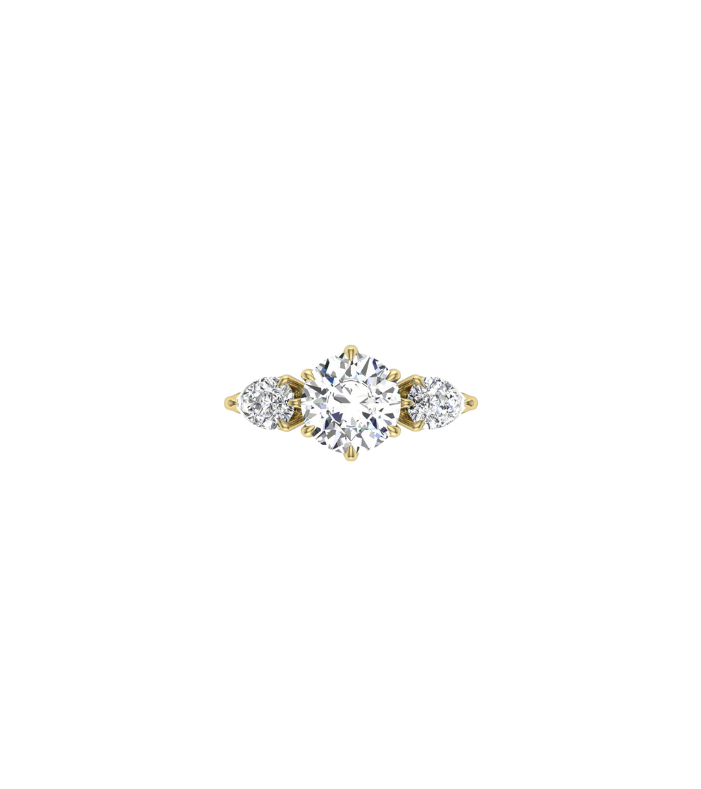 14ct Yellow Gold--2.13ct Lab Grown Diamonds--Decide Ring Size Later,14ct Yellow Gold--2.13ct Lab Grown Diamonds--Know The Ring Size,