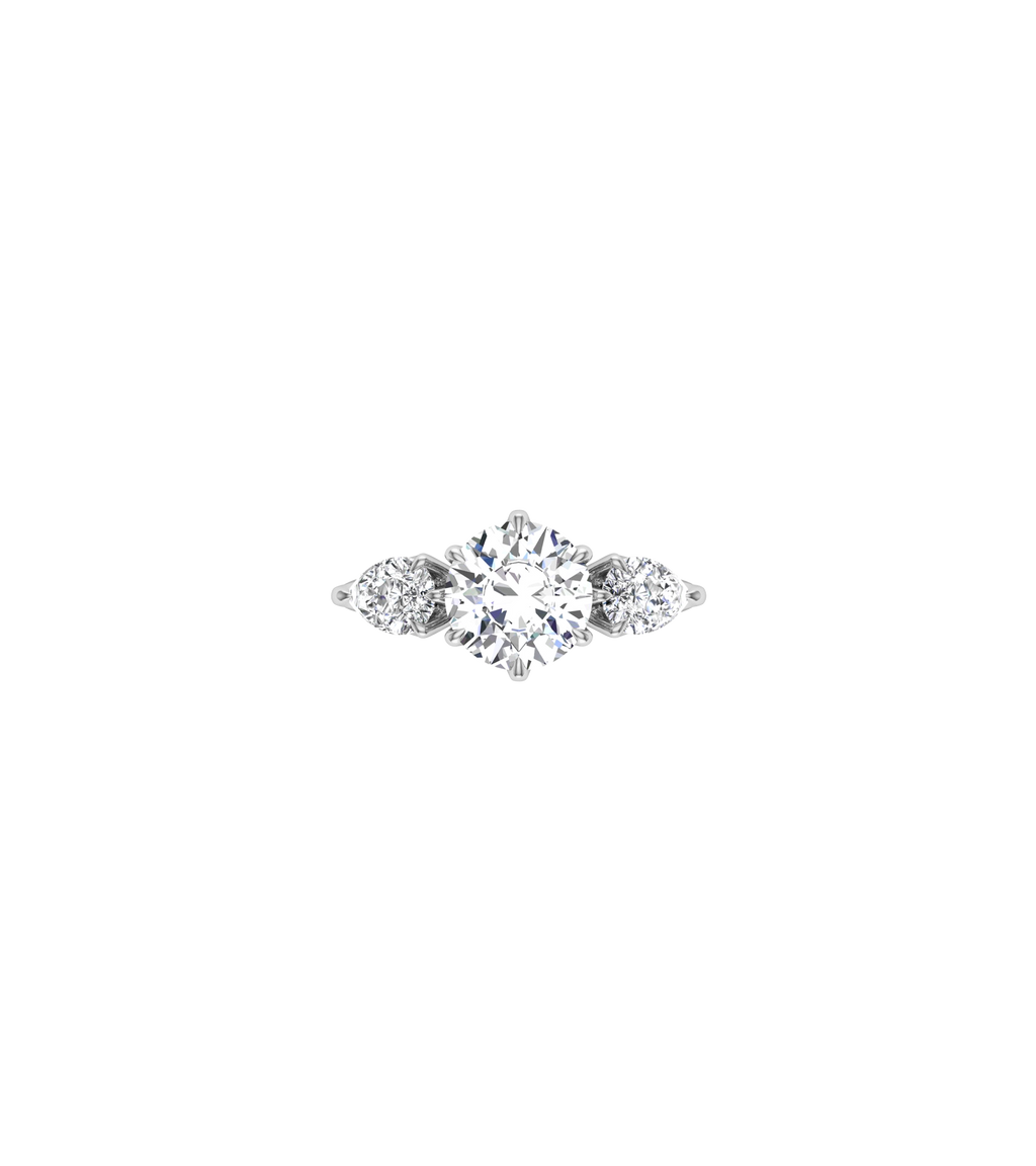 Platinum--2.13ct Lab Grown Diamonds--Decide Ring Size Later, Platinum--2.13ct Lab Grown Diamonds--Know The Ring Size,