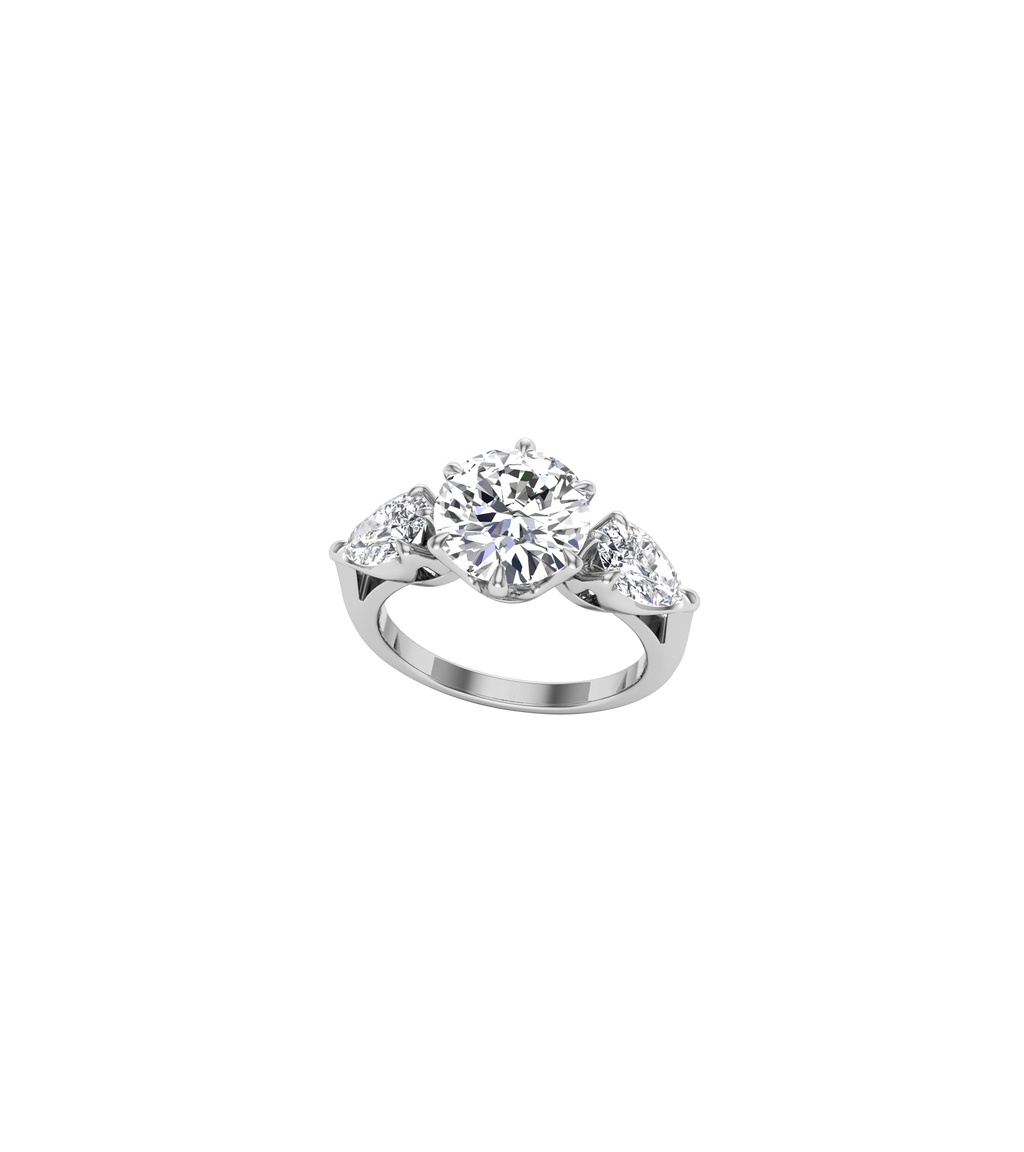 Platinum--2.13ct Lab Grown Diamonds--Decide Ring Size Later, Platinum--2.13ct Lab Grown Diamonds--Know The Ring Size,