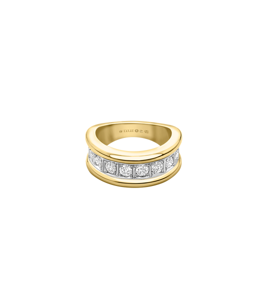 14ct Yellow Gold and Platinum--Recycled Antique Diamonds (0.32ct)--Decide Ring Size Later, 14ct Yellow Gold and Platinum--Recycled Antique Diamonds (0.32ct)--Know The Ring Size, 14ct Yellow Gold and Platinum--Lab Grown Diamonds (0.32ct)--Decide Ring Size Later, 14ct Yellow Gold and Platinum--Lab Grown Diamonds (0.32ct)--Know The Ring Size, 