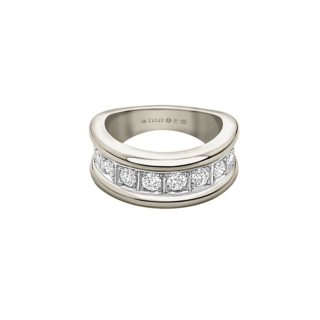 Wave Diamond Eternity Ring