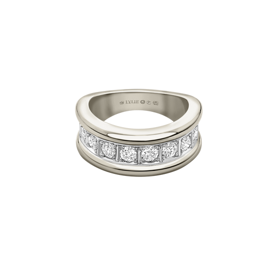 Wave Diamond Eternity Ring