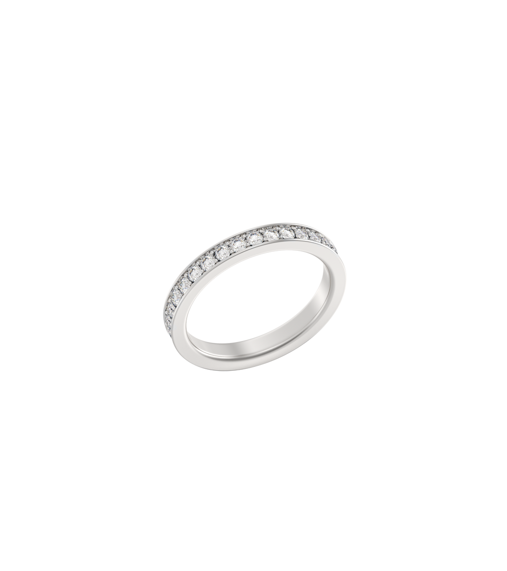 Platinum--100% Coverage Lab Grown Diamonds (0.68ct)--Know Ring Size, Platinum--100% Coverage Lab Grown Diamonds (0.68ct)--Decide Ring Size Later,