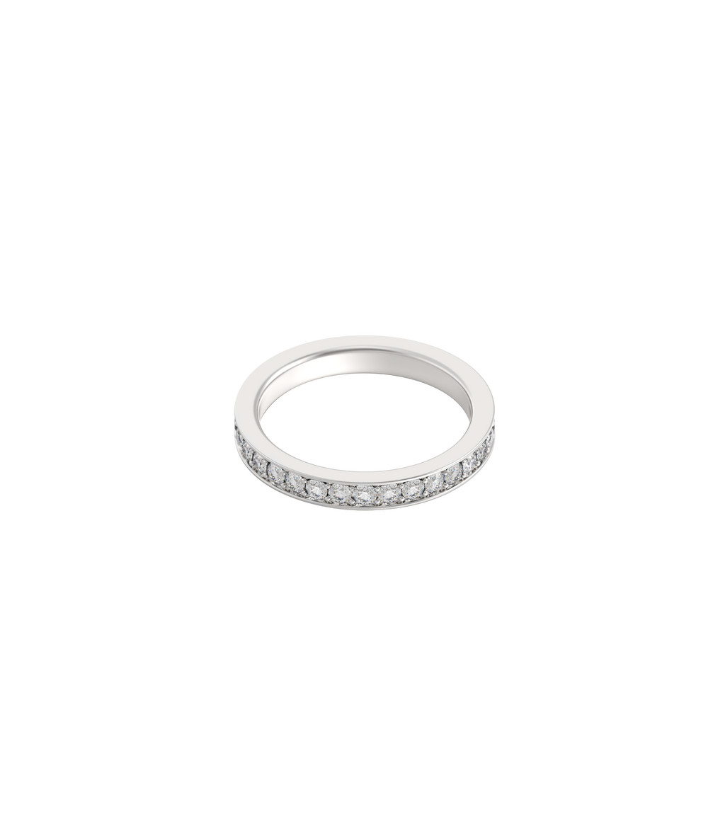 Platinum--100% Coverage Lab Grown Diamonds (0.68ct)--Know Ring Size, Platinum--100% Coverage Lab Grown Diamonds (0.68ct)--Decide Ring Size Later,