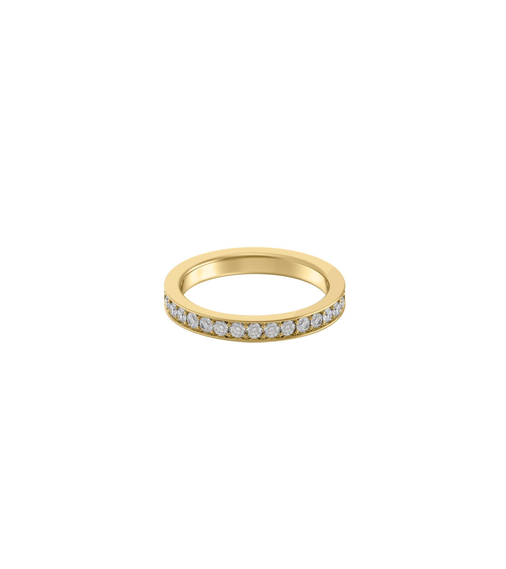 18ct Yellow Gold--100% Coverage Lab Grown Diamonds (0.68ct)--Know Ring Size, 18ct Yellow Gold--100% Coverage Lab Grown Diamonds (0.68ct)--Decide Ring Size Later,