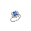 Platinum--Sapphire and lab grown diamonds--Decide Ring Size Later, Platinum--Sapphire and lab grown diamonds--Know The Ring Size, 