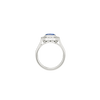 Platinum--Sapphire and lab grown diamonds--Decide Ring Size Later, Platinum--Sapphire and lab grown diamonds--Know The Ring Size, 