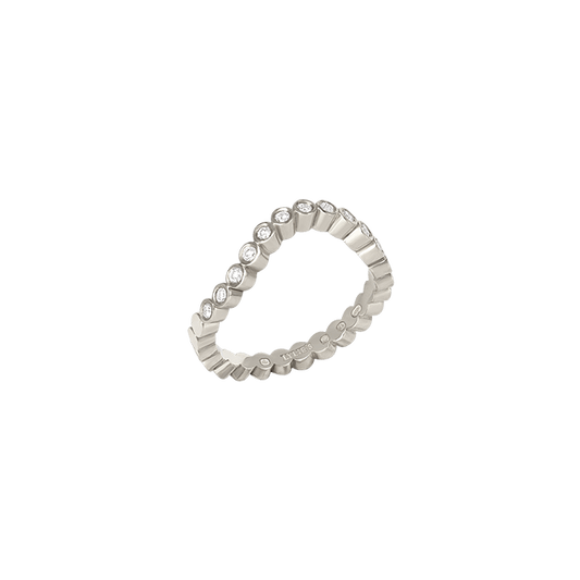 Freyr Shaped Diamond Ring