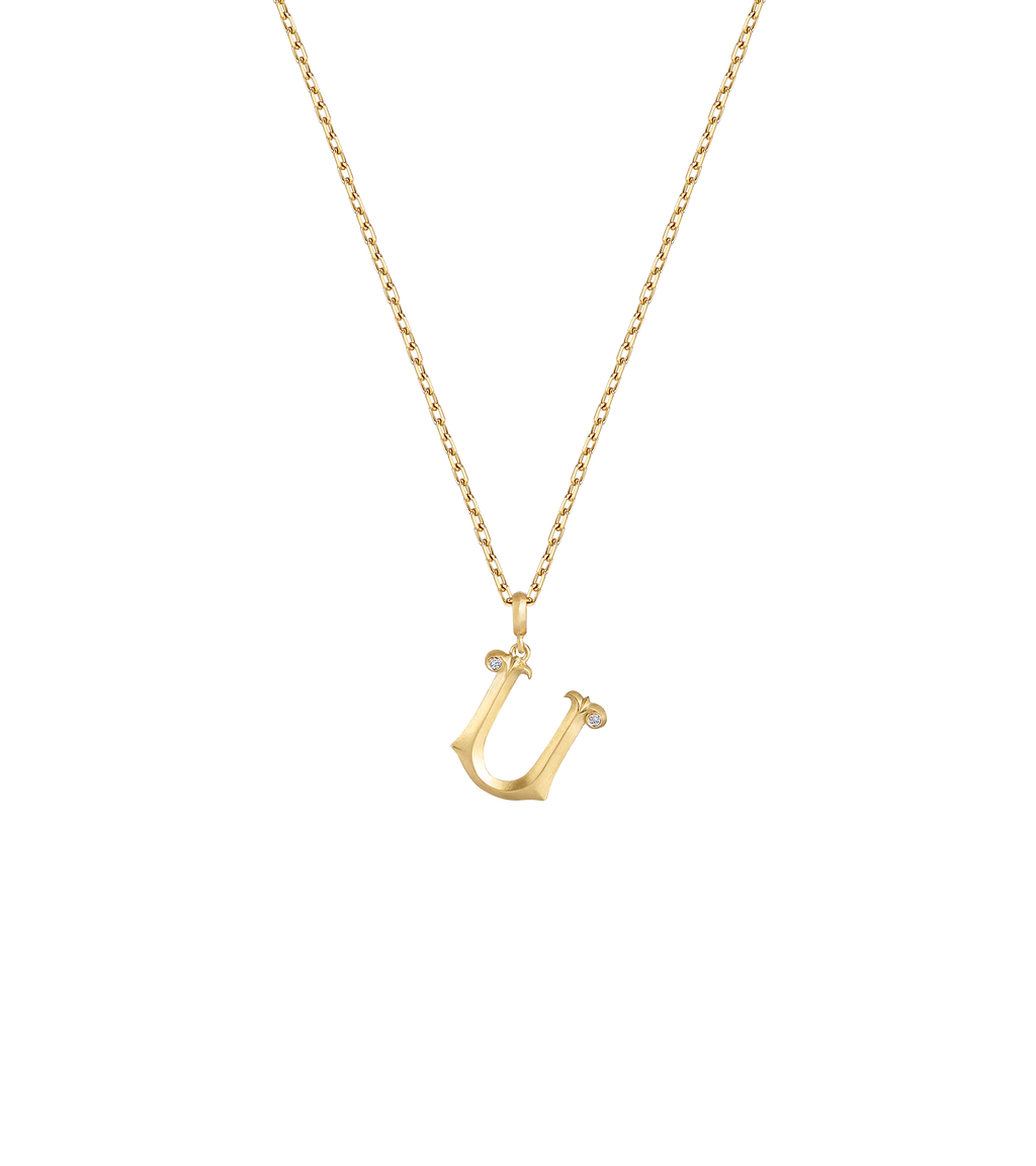 Lexis Letter U Pendant