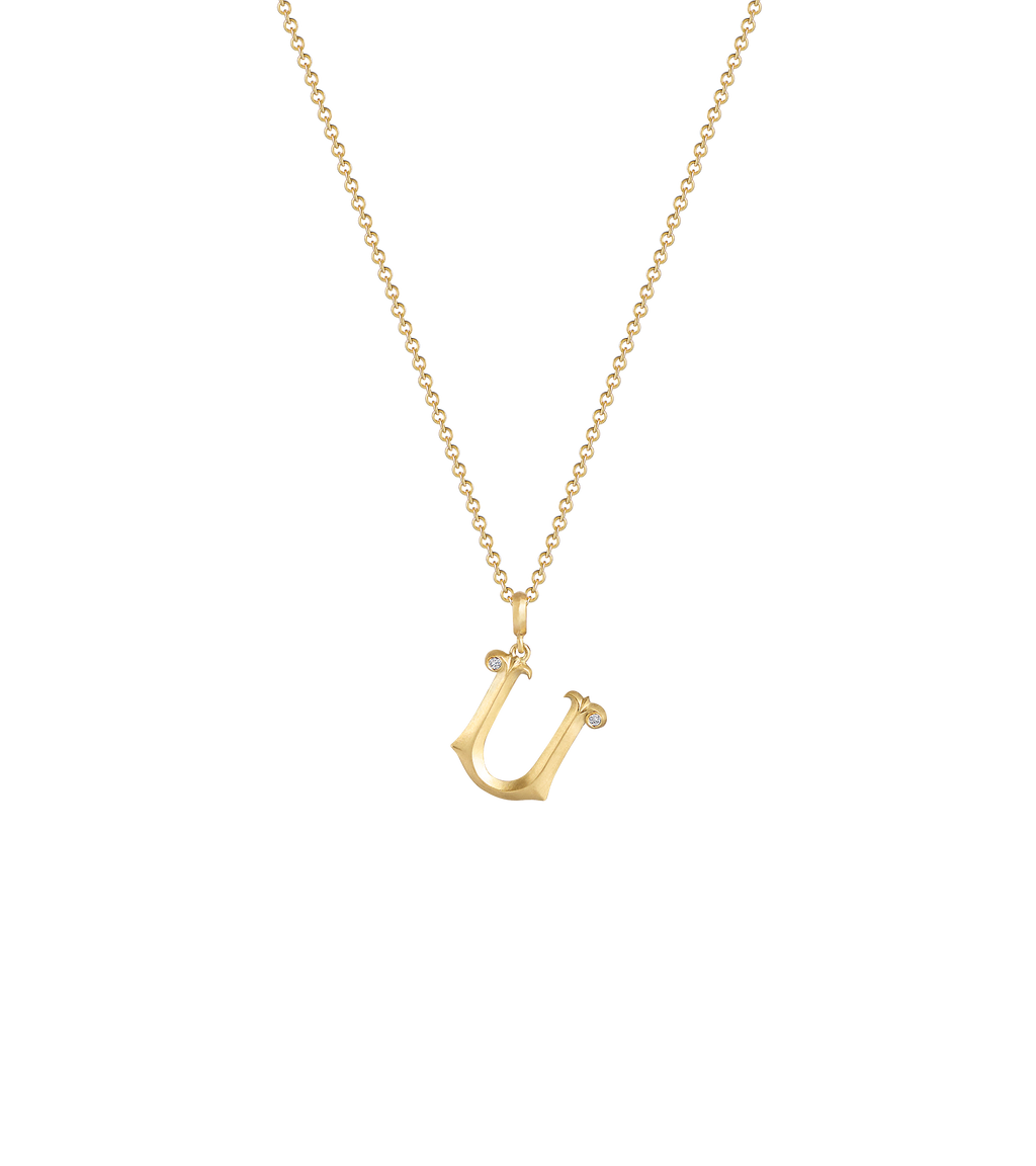 Lexis Letter U Pendant