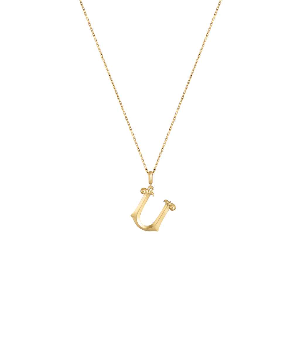 Lexis Letter U Pendant
