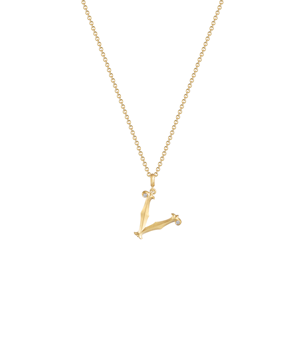 Lexis Letter V Pendant
