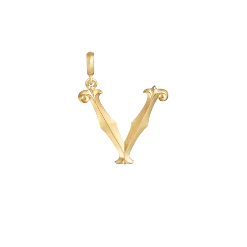 Lexis Letter V Pendant