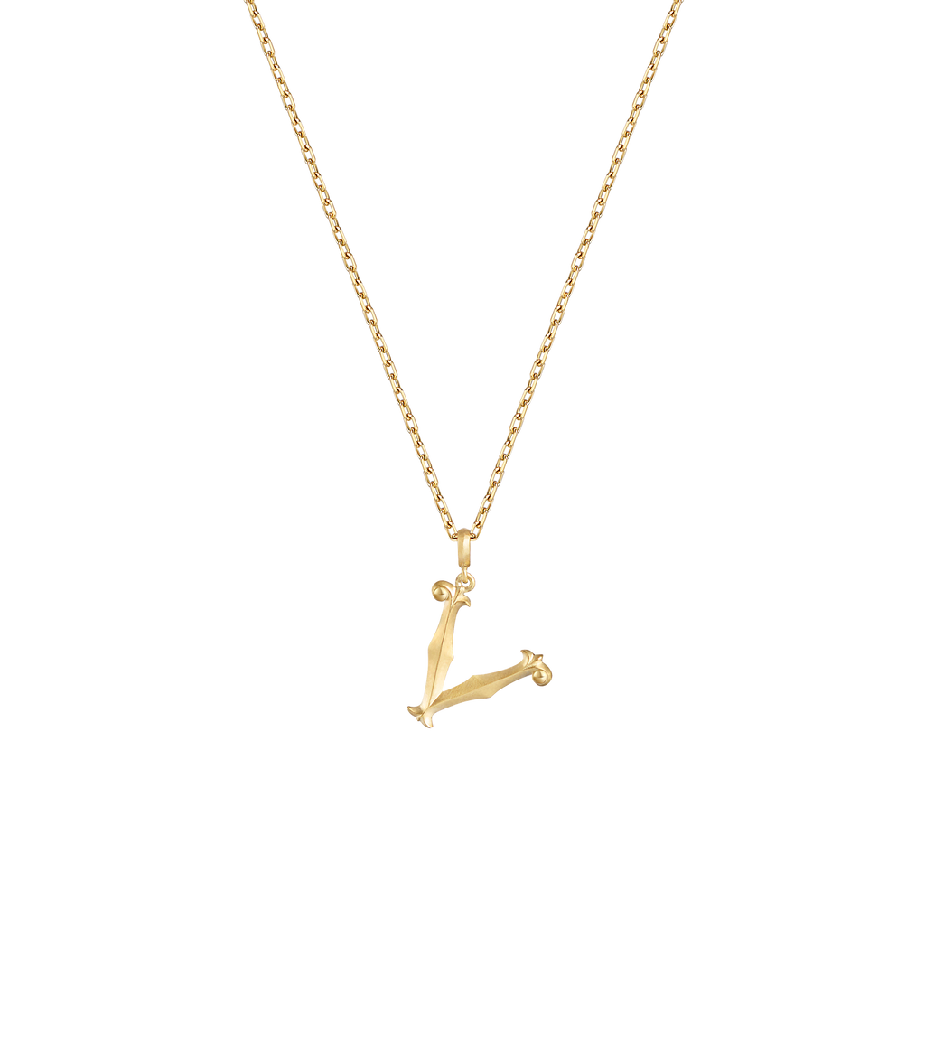 Lexis Letter V Pendant