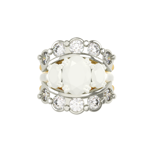 Venus Scalloped Diamond Ring