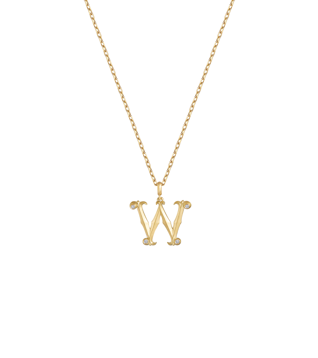 Lexis Letter W Pendant