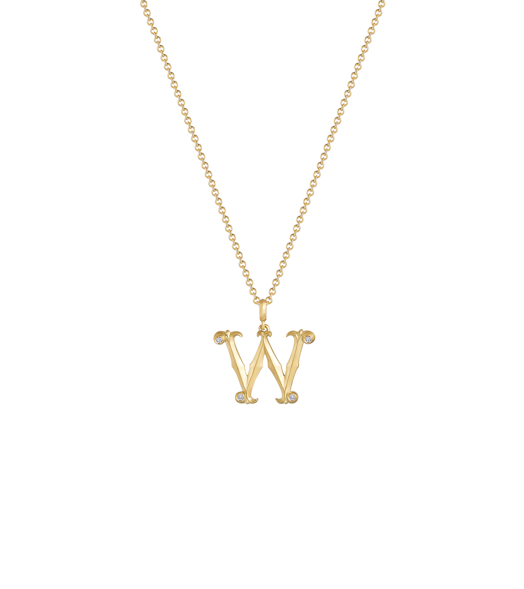 Lexis Letter W Pendant