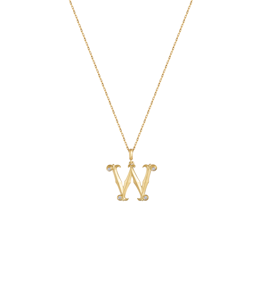 Lexis Letter W Pendant