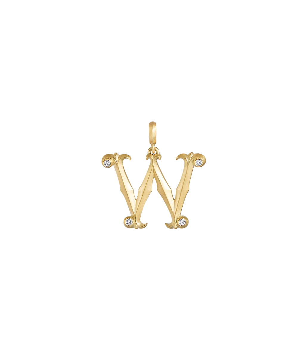 Lexis Letter W Pendant