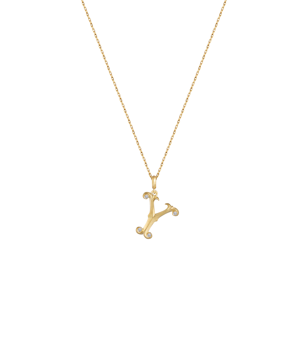 Lexis Letter Y Pendant
