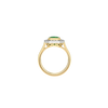 14ct Yellow Gold and Platinum--Emerald and lab grown diamonds--Decide Ring Size Later, 14ct Yellow Gold and Platinum--Emerald and lab grown diamonds--Know The Ring Size, 