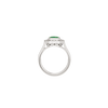 Platinum--Emerald and lab grown diamonds--Decide Ring Size Later, Platinum--Emerald and lab grown diamonds--Know The Ring Size, 