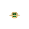 14ct Yellow Gold--Emerald and lab grown diamonds--Decide Ring Size Later, 14ct Yellow Gold--Emerald and lab grown diamonds--Know The Ring Size, 
