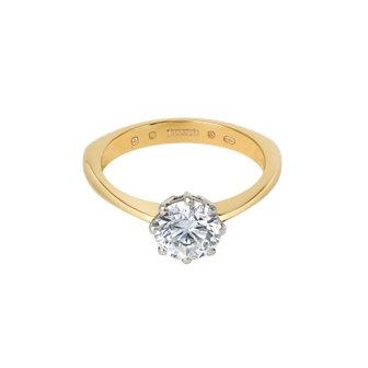 Amas Solitaire Ring - Round