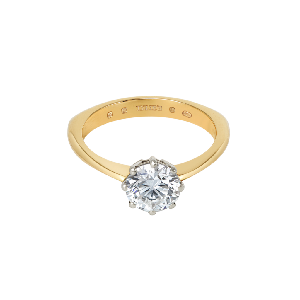 Amas Solitaire Ring - Round