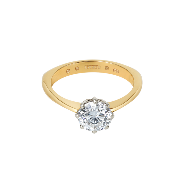Amas Solitaire Ring - Round