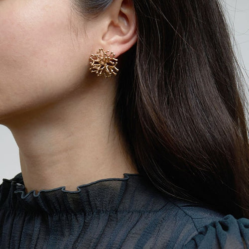 Yellow Gold Ayida Earrings for Women | Lylies  