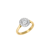 18ct Yellow Gold and Platinum--0.94ct Lab Grown Diamonds--Decide Ring Size Later, 18ct Yellow Gold and Platinum--0.94ct Lab Grown Diamonds--Know The Ring Size, 