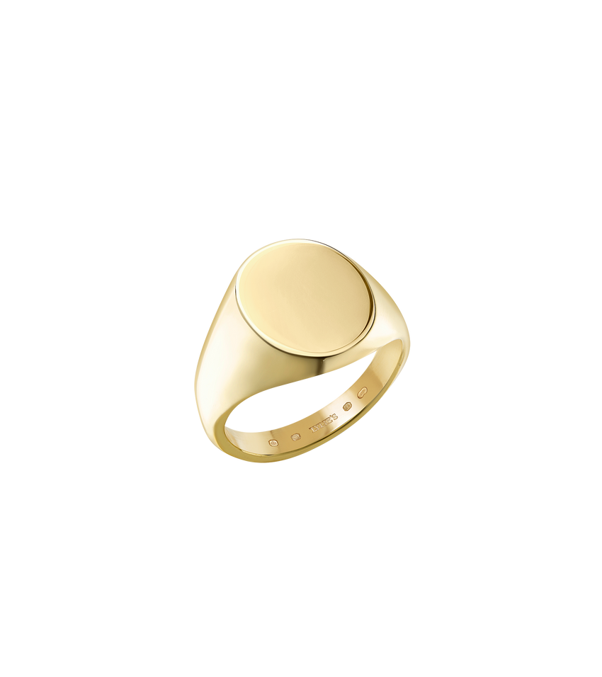 Mens oval ring online