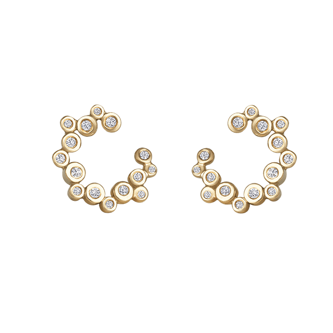 9ct Yellow Gold--Recycled Antique Diamonds--All Diamonds (total 0.3cts),9ct Yellow Gold--Recycled Antique Diamonds--Half Diamonds (total 0.14cts)