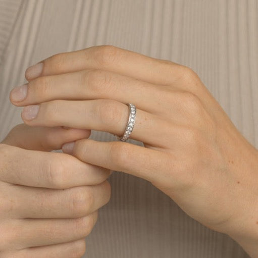 Platinum Ezili Lab Grown Diamond Ring for Women | Lylies 