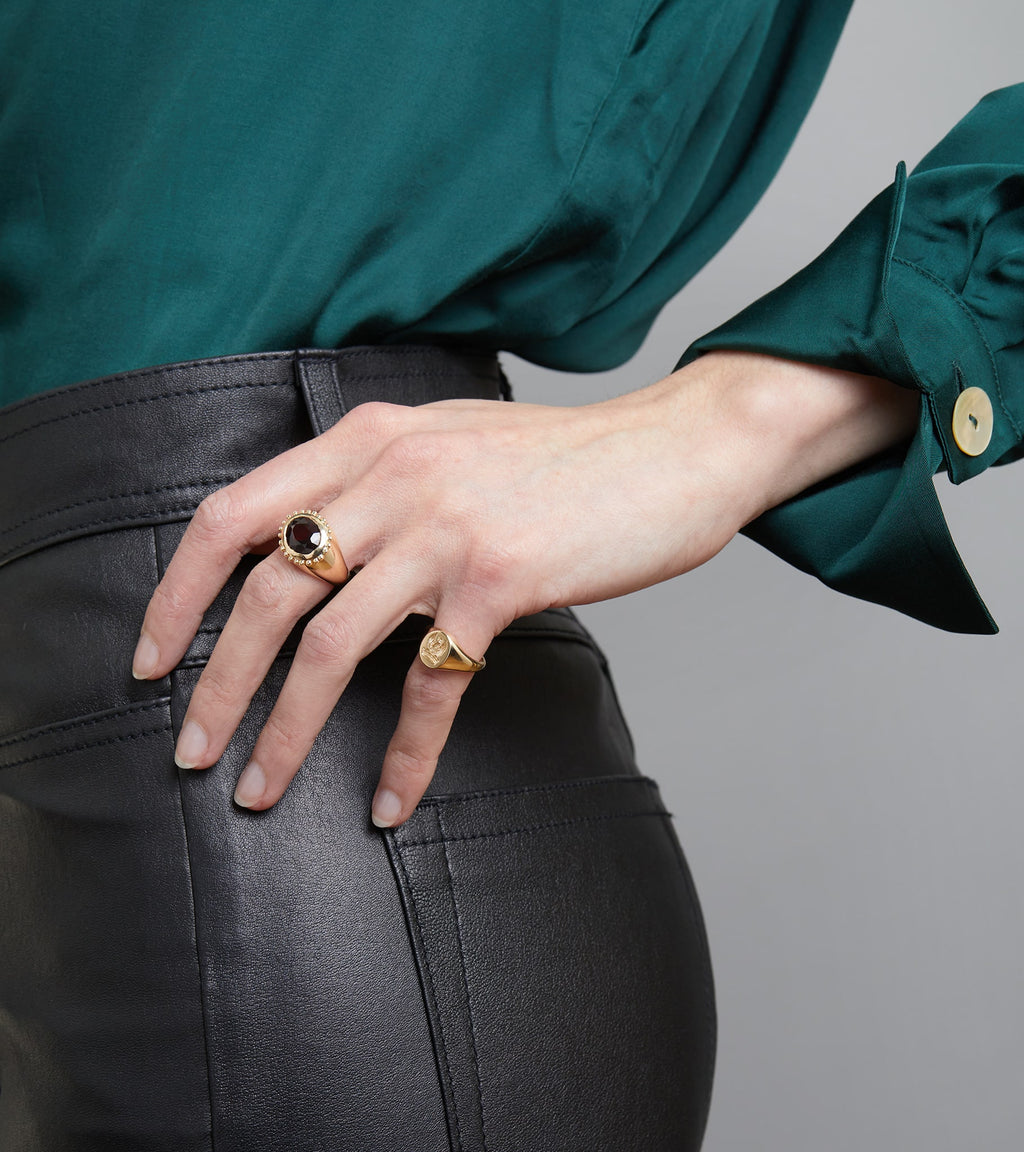 Yellow Gold Glebe band Ring for Women | Lylies  