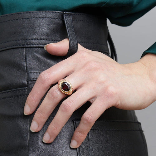 Yellow Gold Glebe band Ring for Women | Lylies 